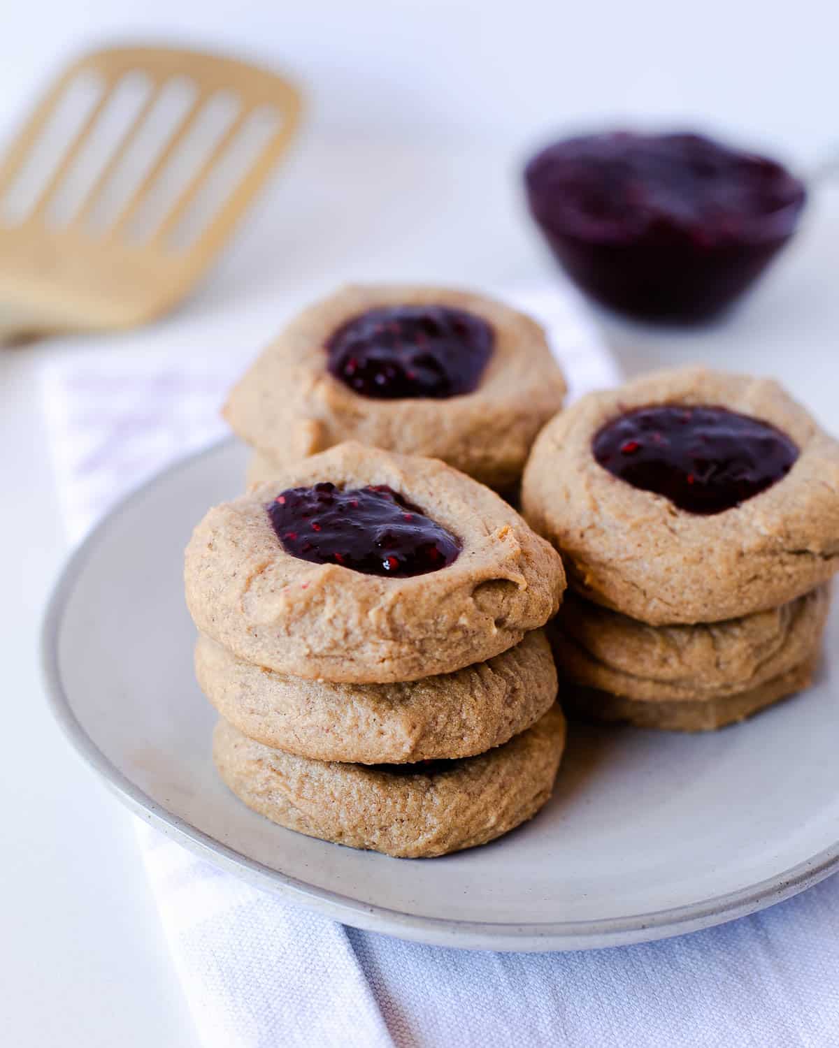 healthy 3 ingredient peanut butter cookies
