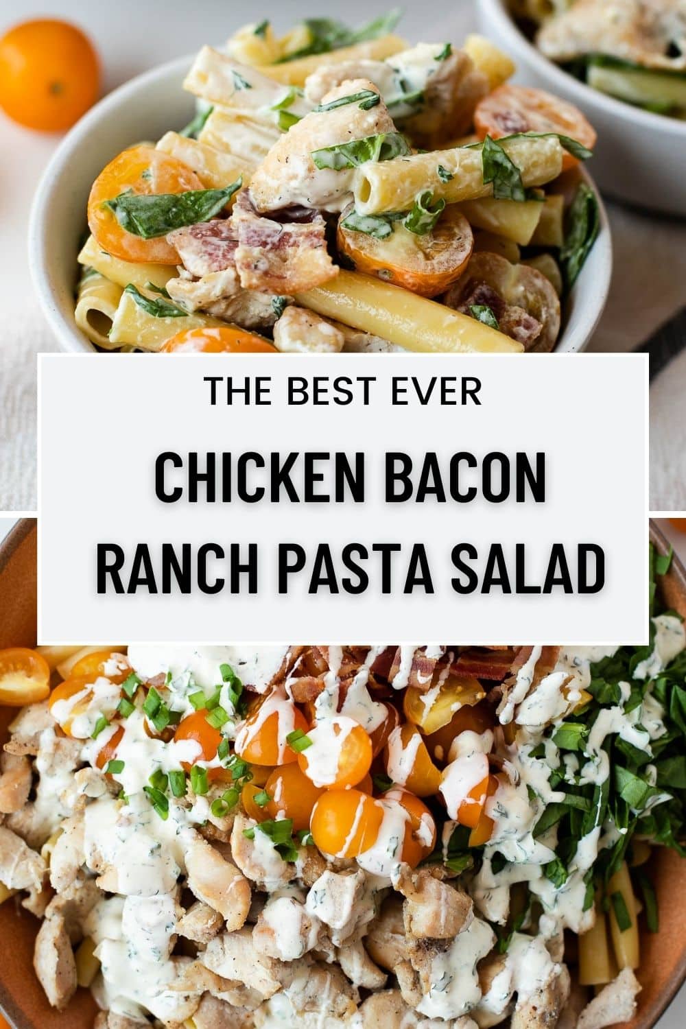 Chicken Bacon Ranch Pasta Salad