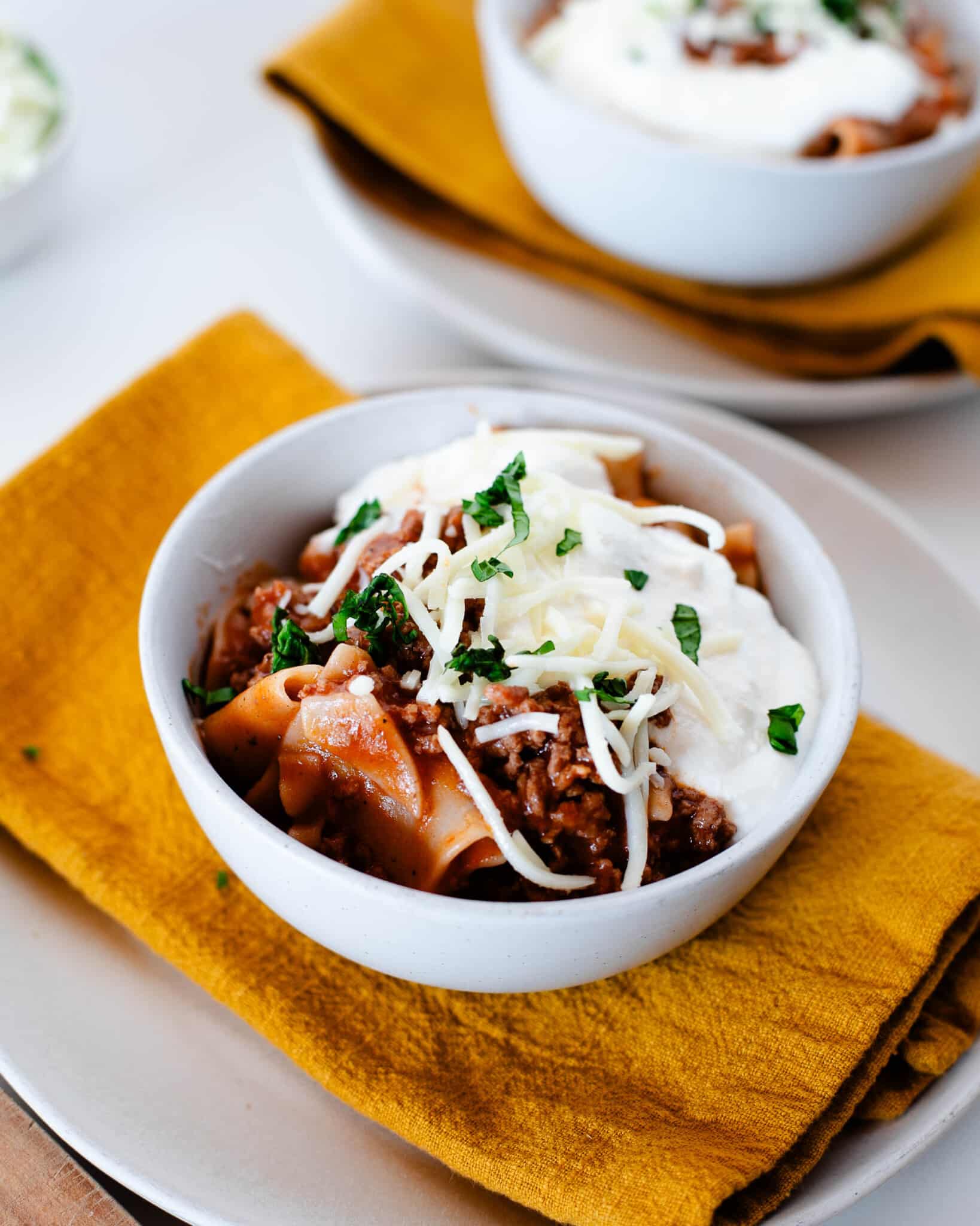 Instant Pot lasagna pasta