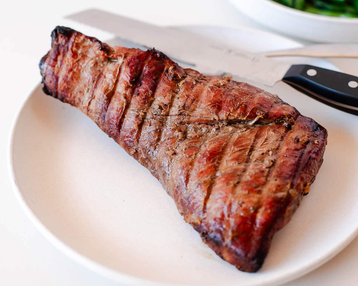 meat cooked with tri-tip marinade recipe
