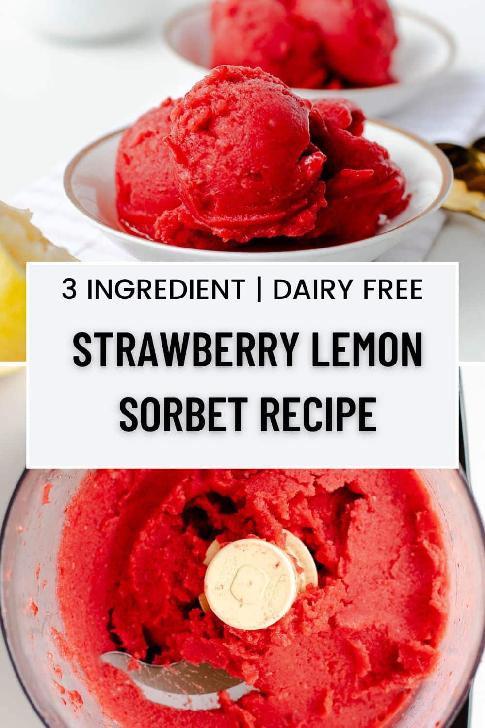 strawberry sorbet
