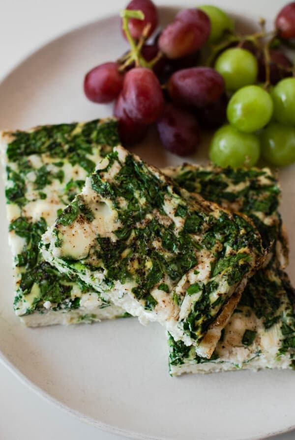 spinach feta egg bake