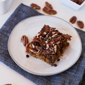 healthy pumpkin baked oatmeal with chocolate chips recipe