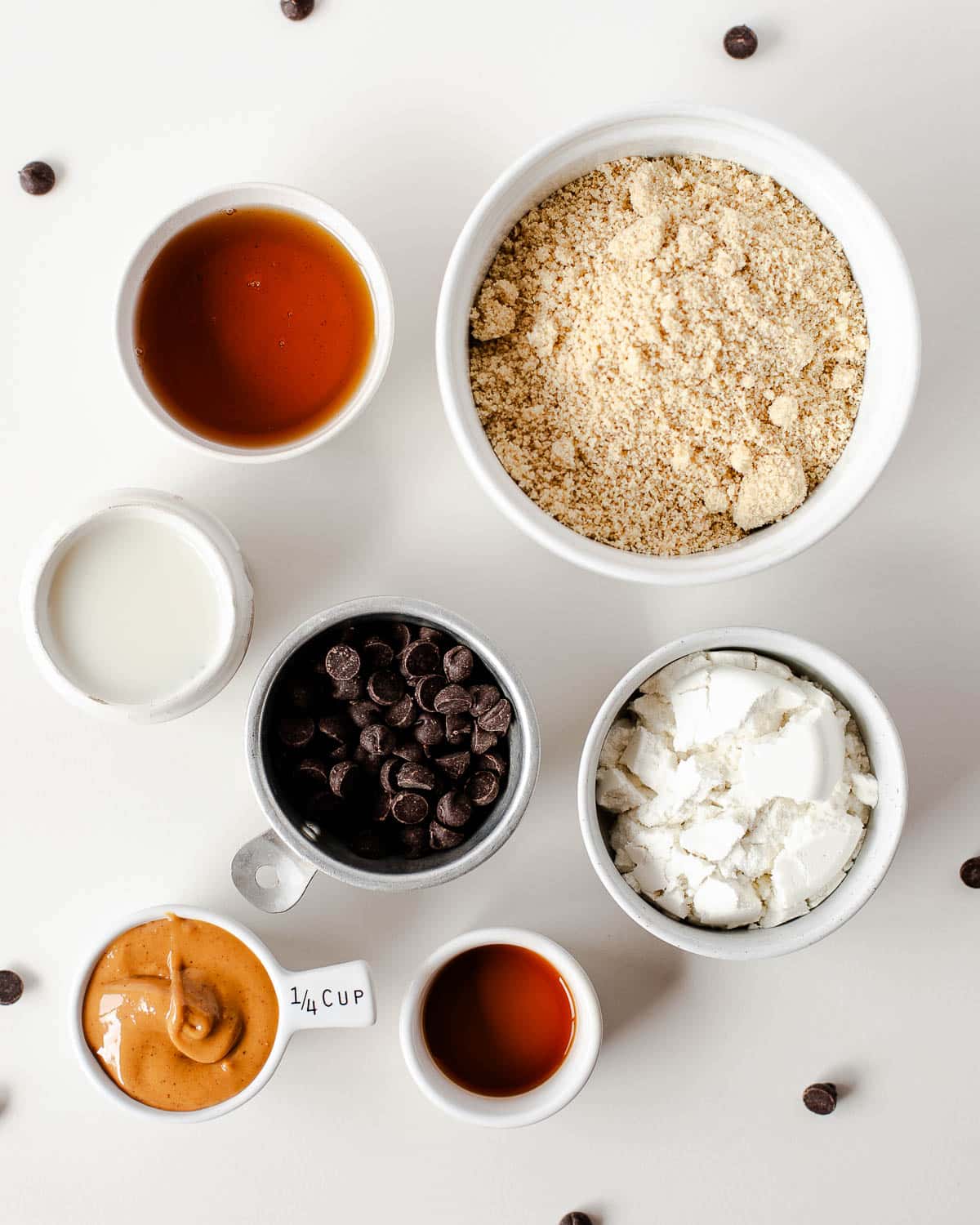 Simple Ingredients you'll need for protein cookie dough bites