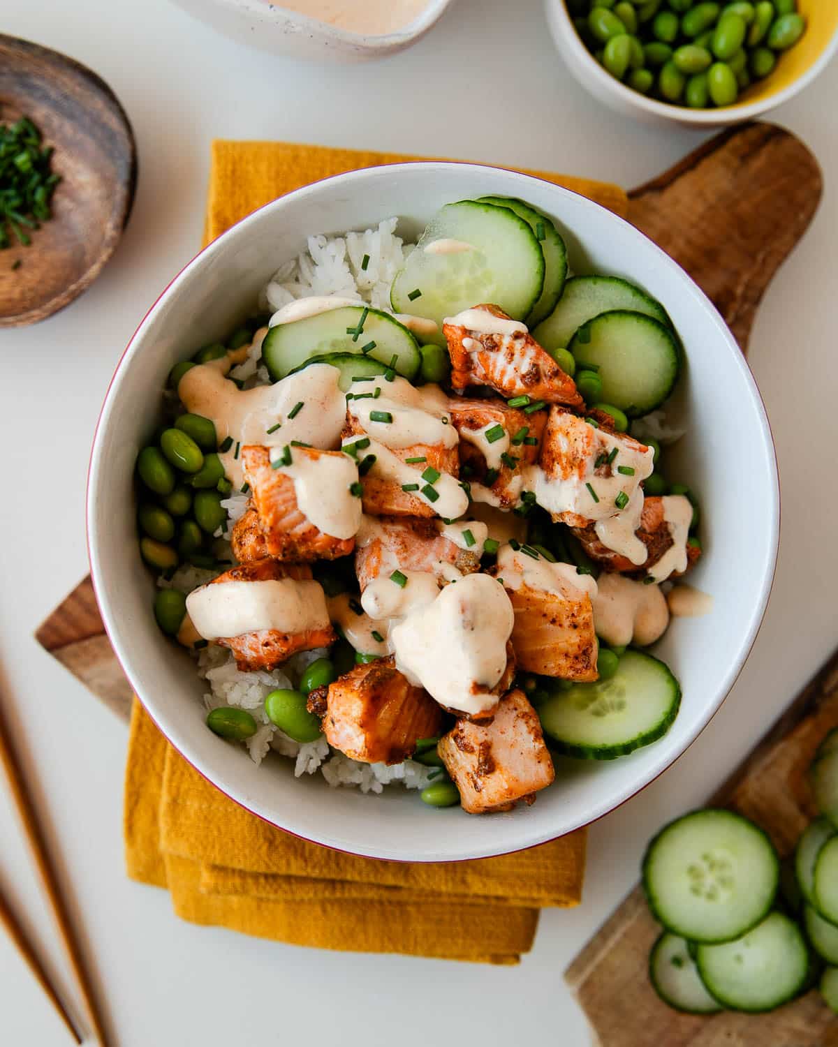 Easy 15 Minute Bang Bang Salmon Bites - Oven Baked!