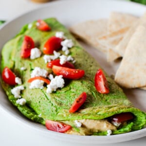 healthy green egg omelette recipe