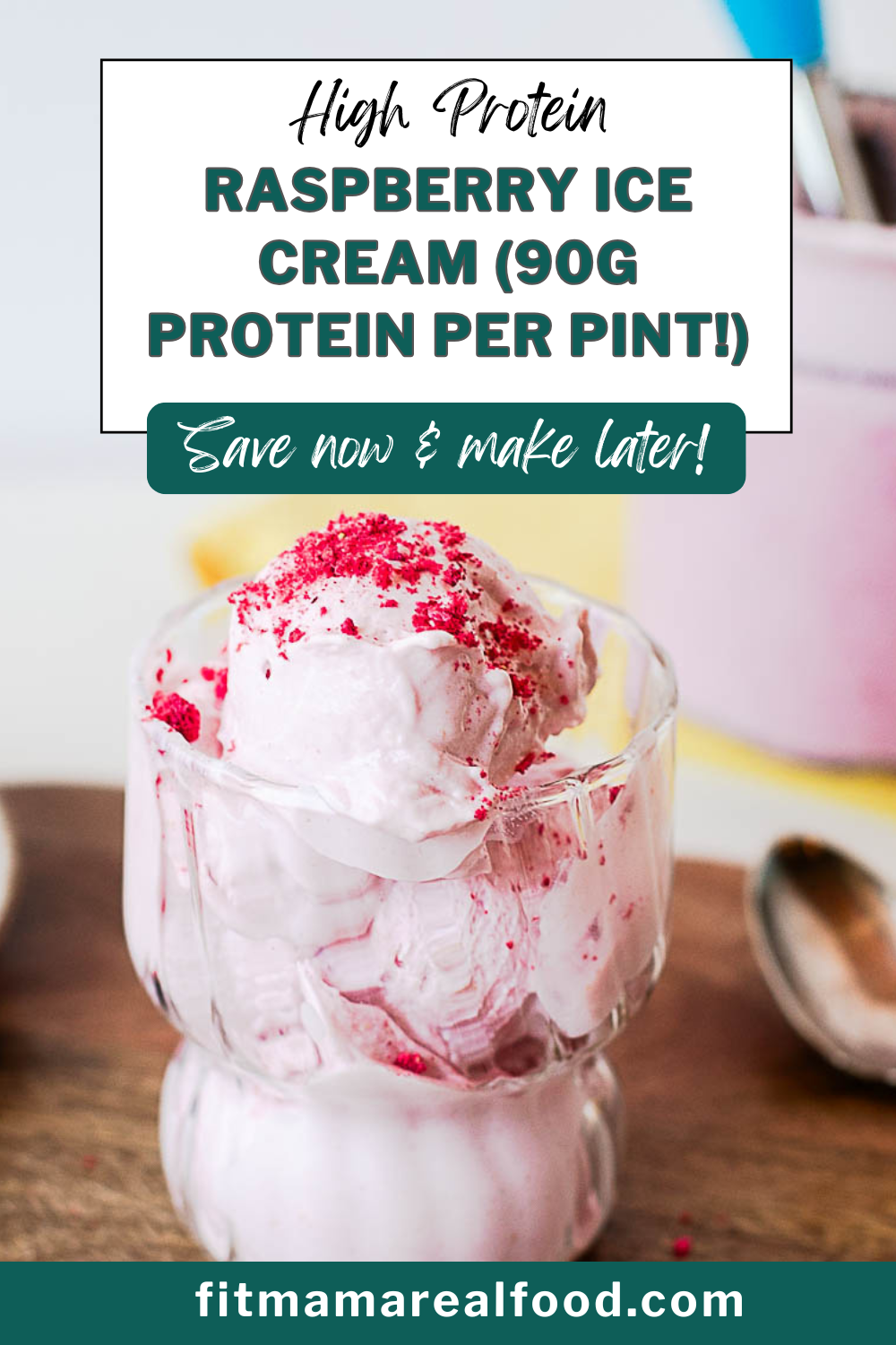 Raspberry Protein Ice Cream